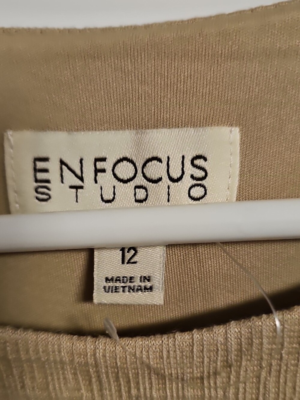 Enfocus Studio Taupe Sleeveless Midi Dress with Side Button Trim - Picture 3 of 8